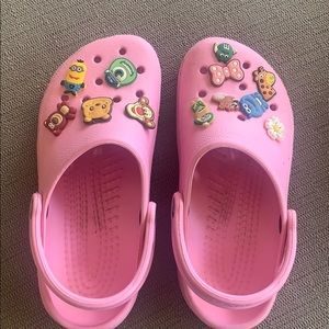 Pink Crocs